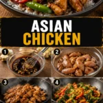 Delicious plate of Asian Chicken with vibrant vegetables and spices
