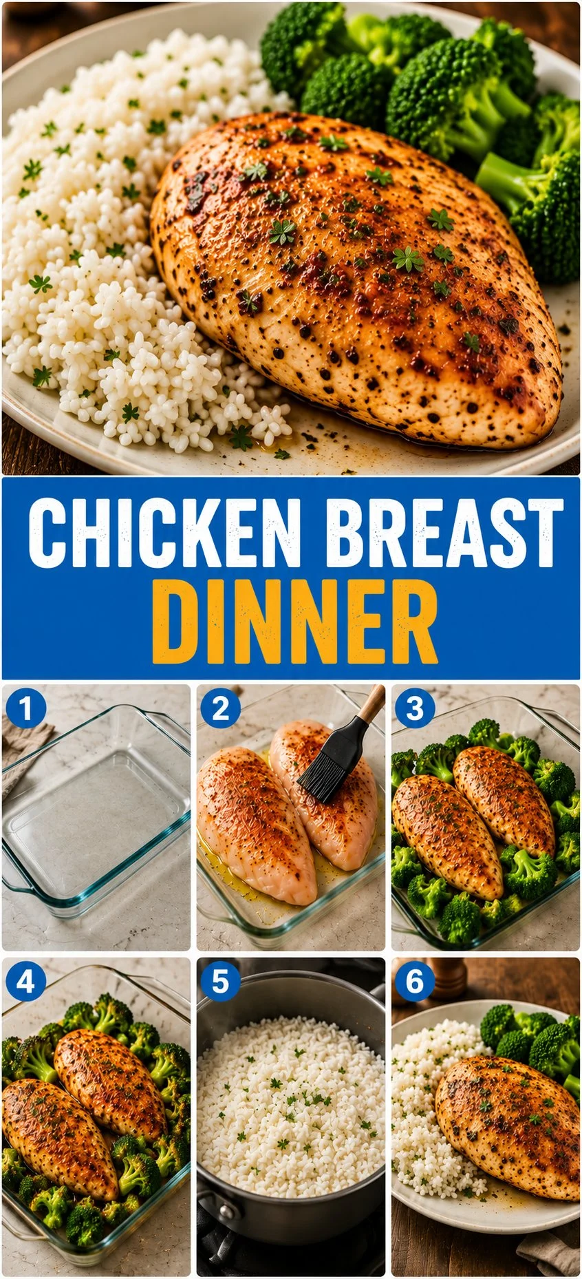 Delicious chicken breast dinner served with vegetables on a plate.