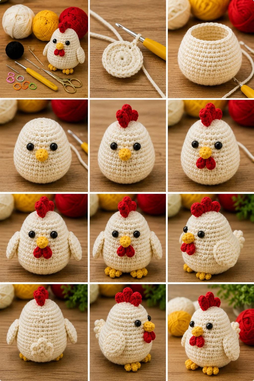 Colorful chicken pattern design for textiles and home decor