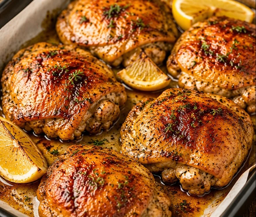 Boneless skinless chicken thighs ready for cooking