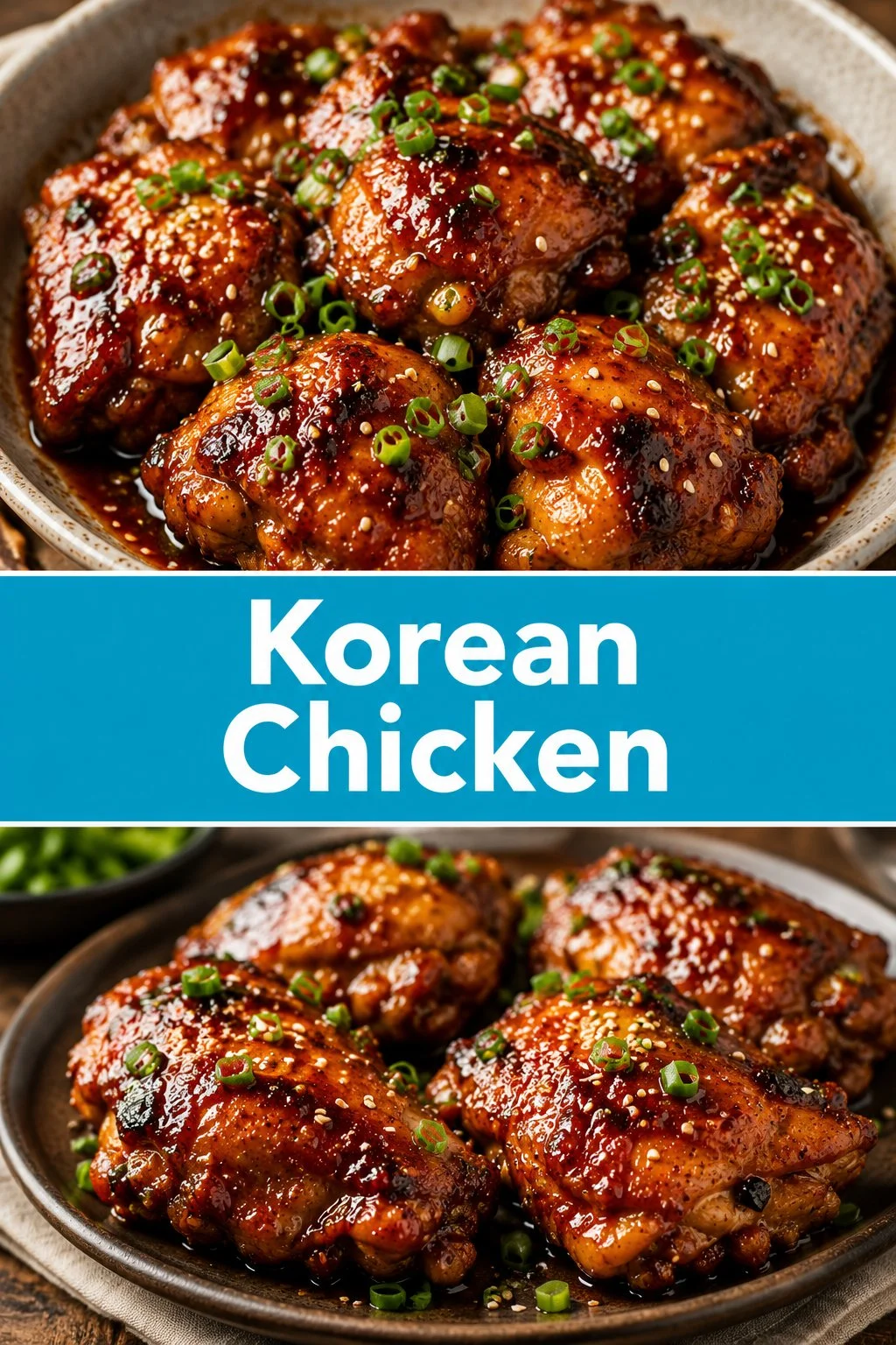 Delicious Korean Chicken recipe served with vibrant vegetables