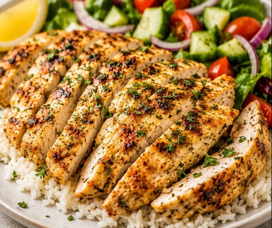 Delicious yogurt marinated chicken ready for grilling