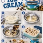 Ben and Jerry's Ice Cream flavors displayed in colorful tubs