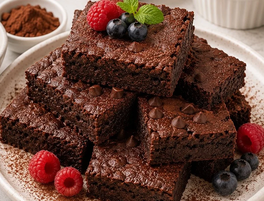 A variety of gluten free low calorie desserts including cakes and cookies.