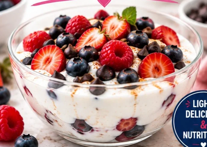 A variety of healthy low-calorie desserts on a table, perfect for guilt-free indulgence.