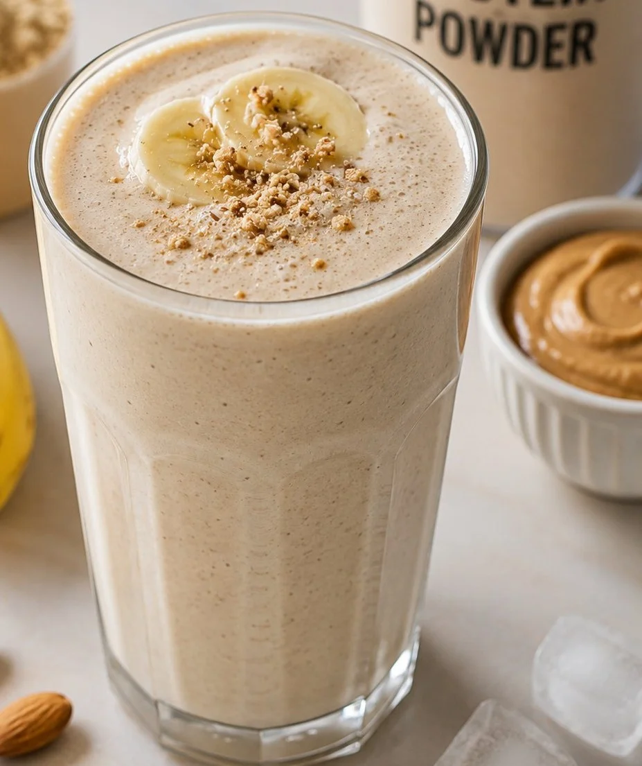 High protein drink for fitness and muscle recovery