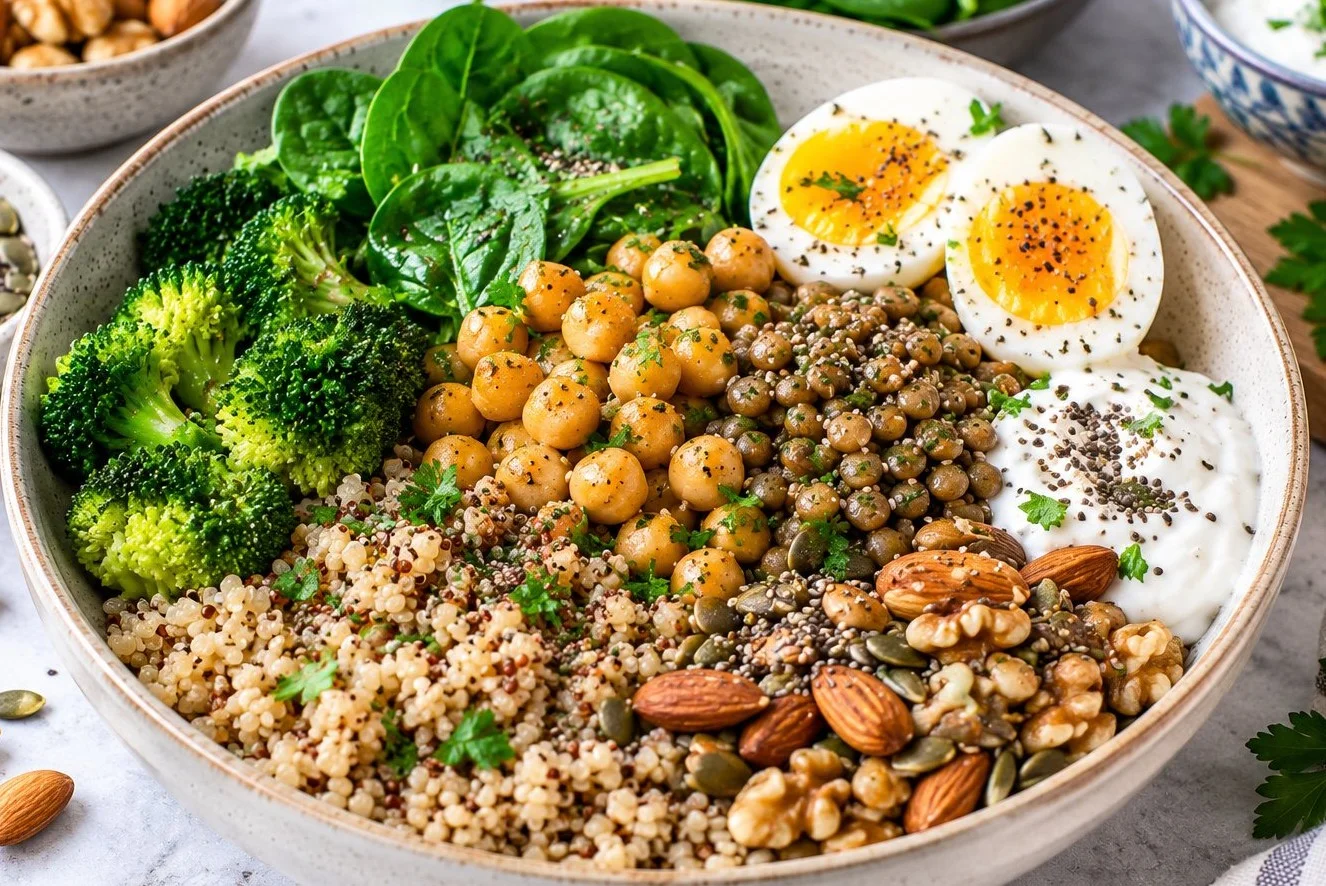 A variety of high protein gluten free recipes for healthy eating.