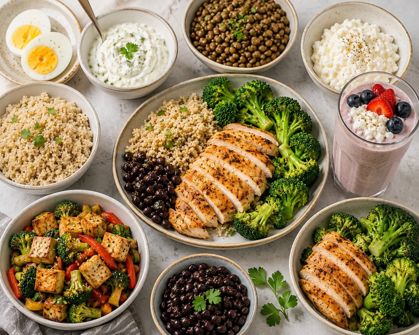 Delicious high protein recipes for healthy eating and meal prep