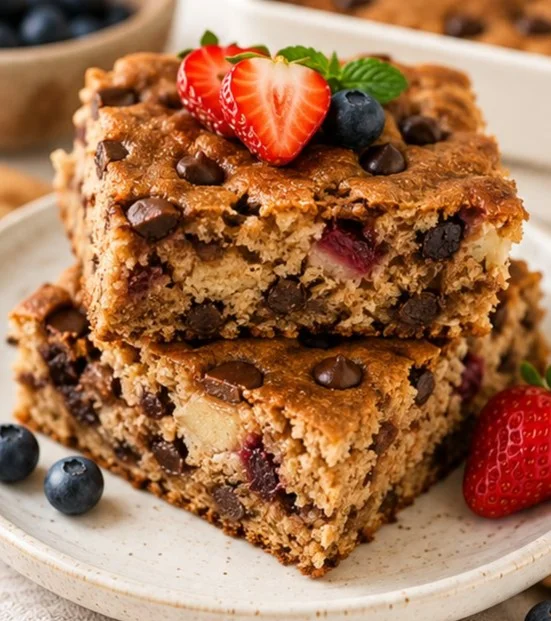 Assorted low calorie baked desserts on a table for healthy eating
