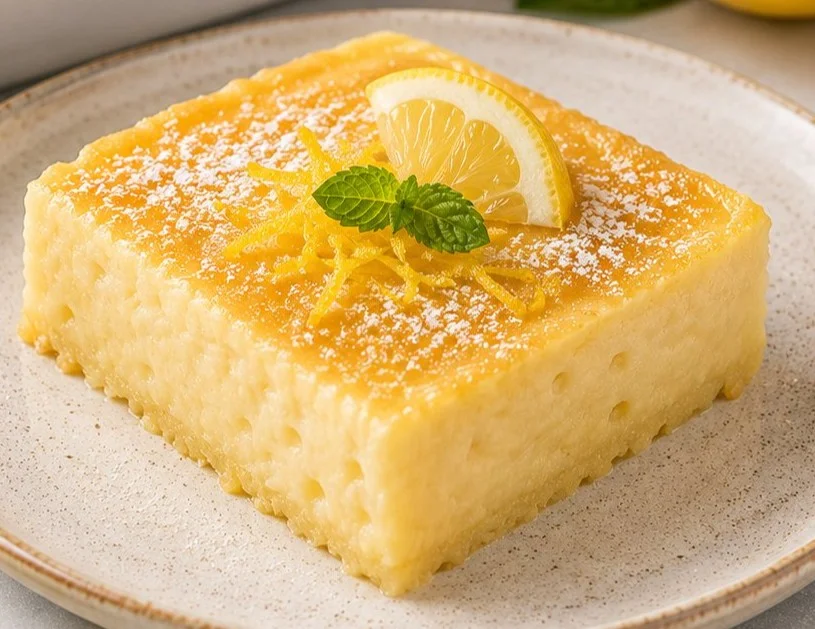 A selection of low-calorie lemon desserts on a table, featuring tarts and cakes.