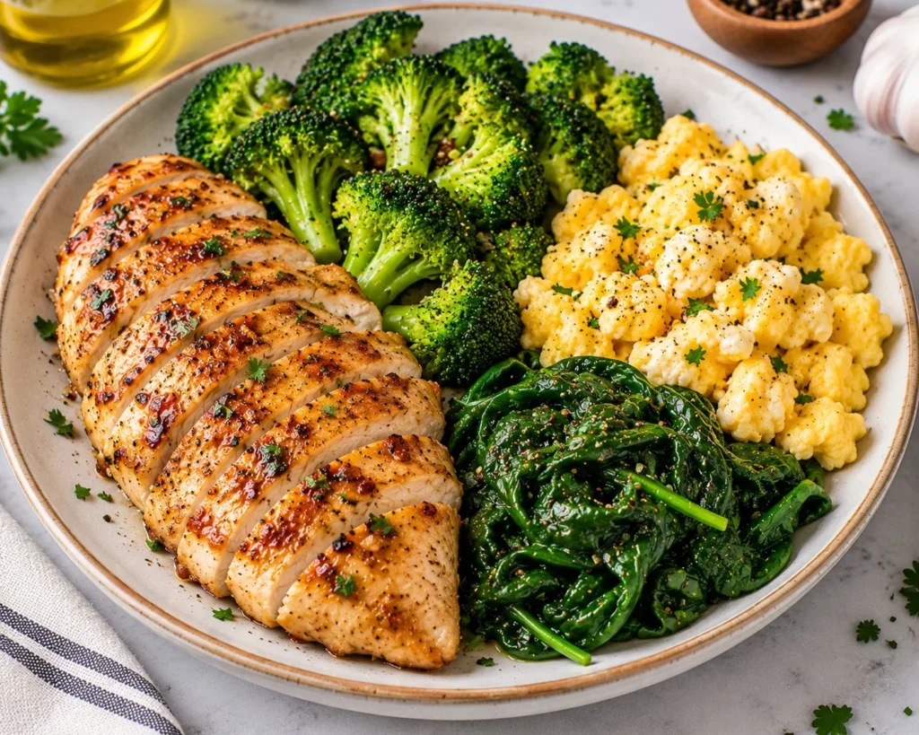 High protein low carb recipe featuring nutritious ingredients
